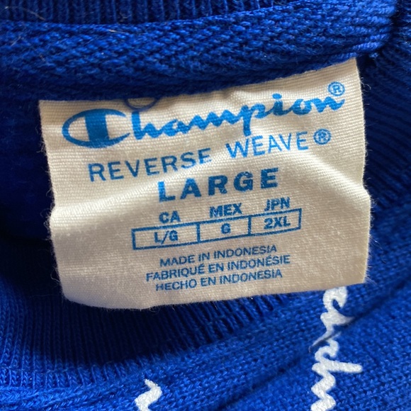 Mens Large Champion Crewneck - Picture 3 of 3
